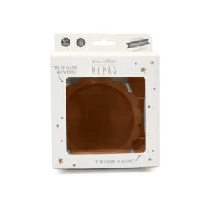 Amadeus Les Petits Bol Ventouse Avec Cuillère En Silicone Safran 9