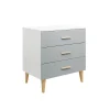 Bopita Commode 3 Tiroirs Blanc Gris 14