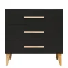 Bopita Commode 3 Tiroirs Noir Naturel 11