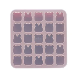We Might Be Tiny Moule En Silicone Mini Animaux Vieux Rose 14